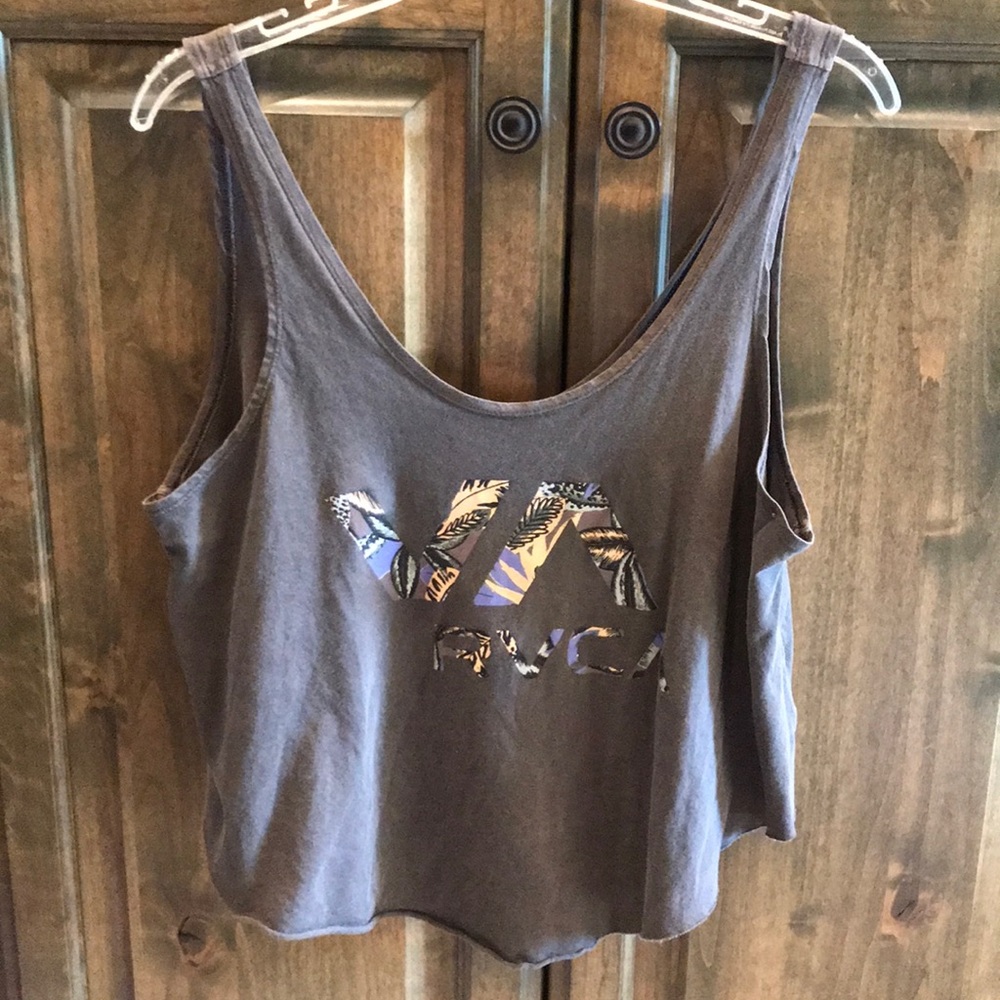 RVCA Cropped Tank Gray S PacSun S $38!!